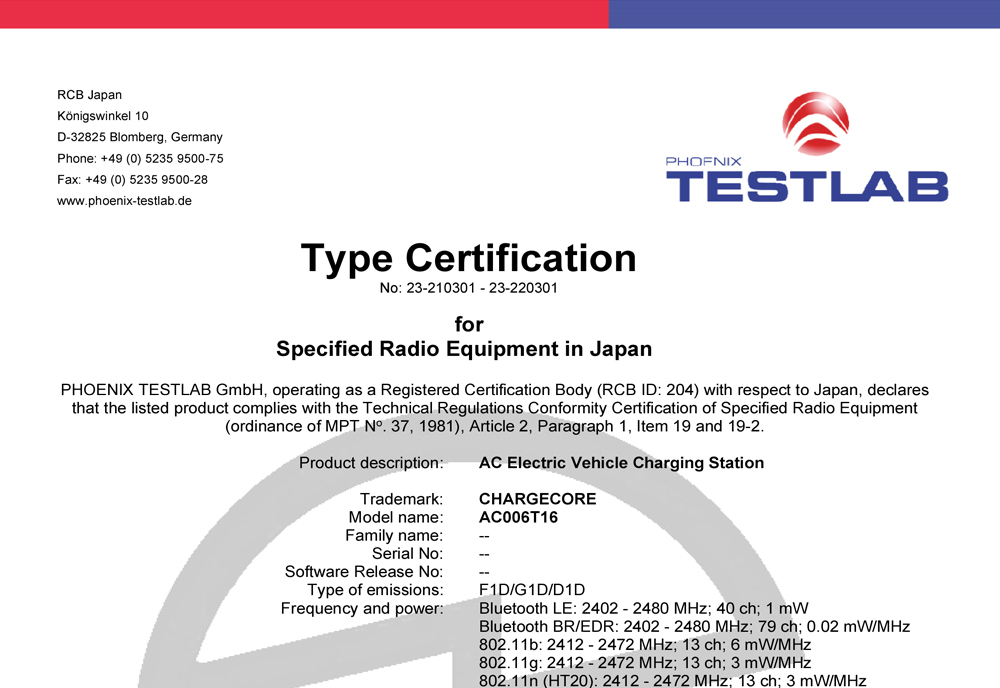 TELEC Certification for the Japanese market
